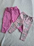 Spodnie legginsy rozm. 80 dla dziewczynki różowe