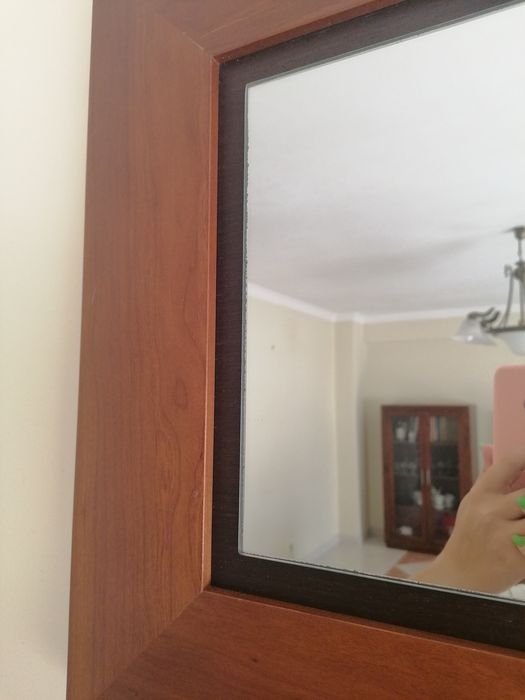 Espelhos em madeira 50cmx50cm (vendo o conjunto)