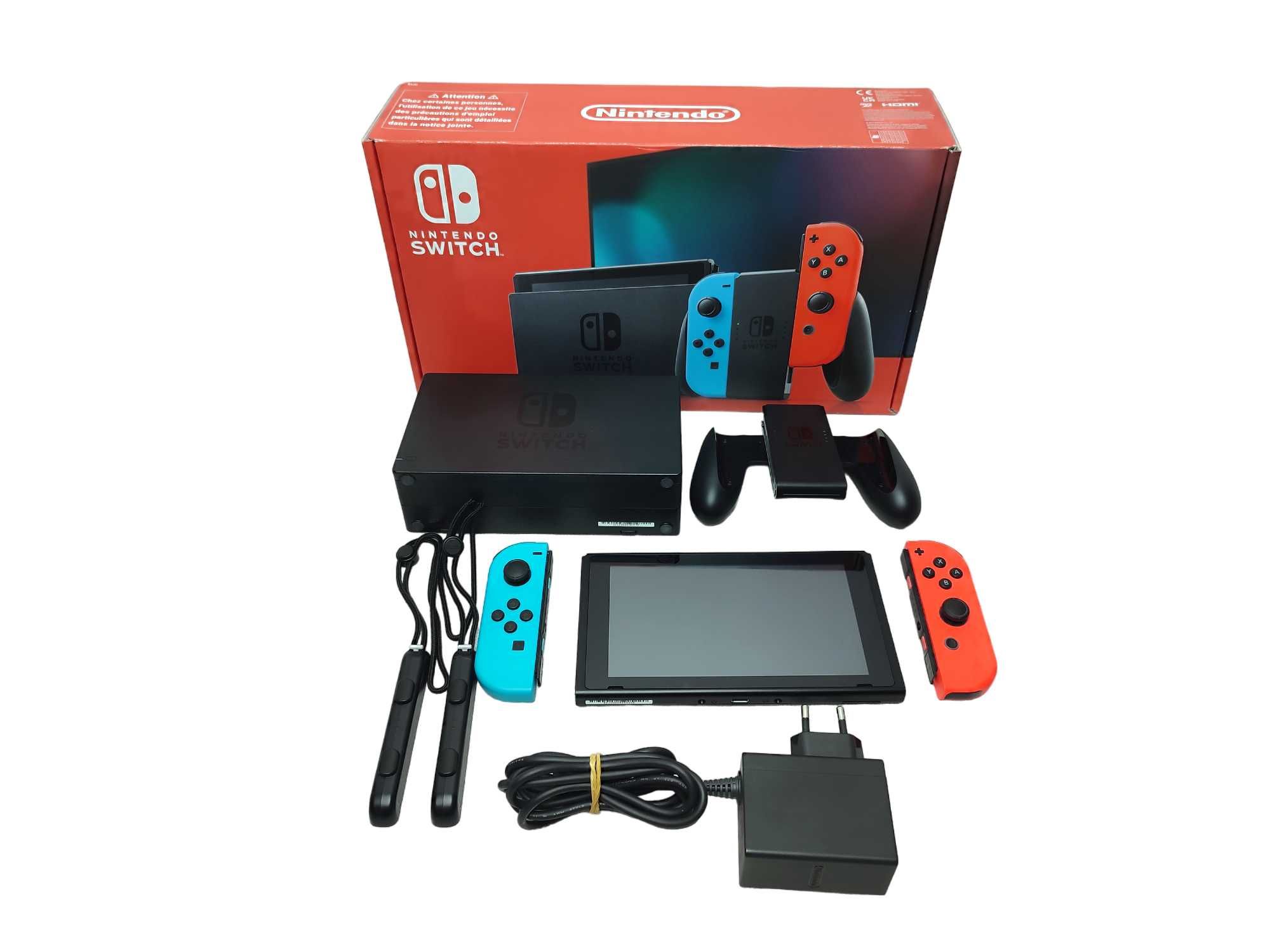 Konsola NINTENDO SWITCH V2 32 gb + Szkło hartowane + GRATISY GWARANCJA