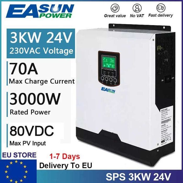 Inversor/Controlador * SOLAR * HÍBRIDO * 24V * Certificado