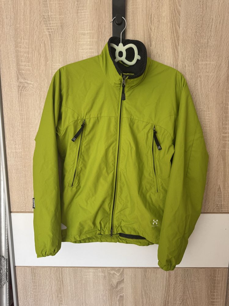 Kurtka Haglöfs M windstopper wiatrówka logowana zielona gorska hikking