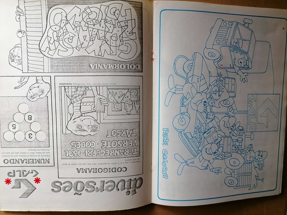 Caderneta Cromos c/Diversões GALP 1982 -  E. T.   O Extraterrestre