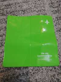 Etui na bilety lotnicze karty paszport Nowe zielone podróżne