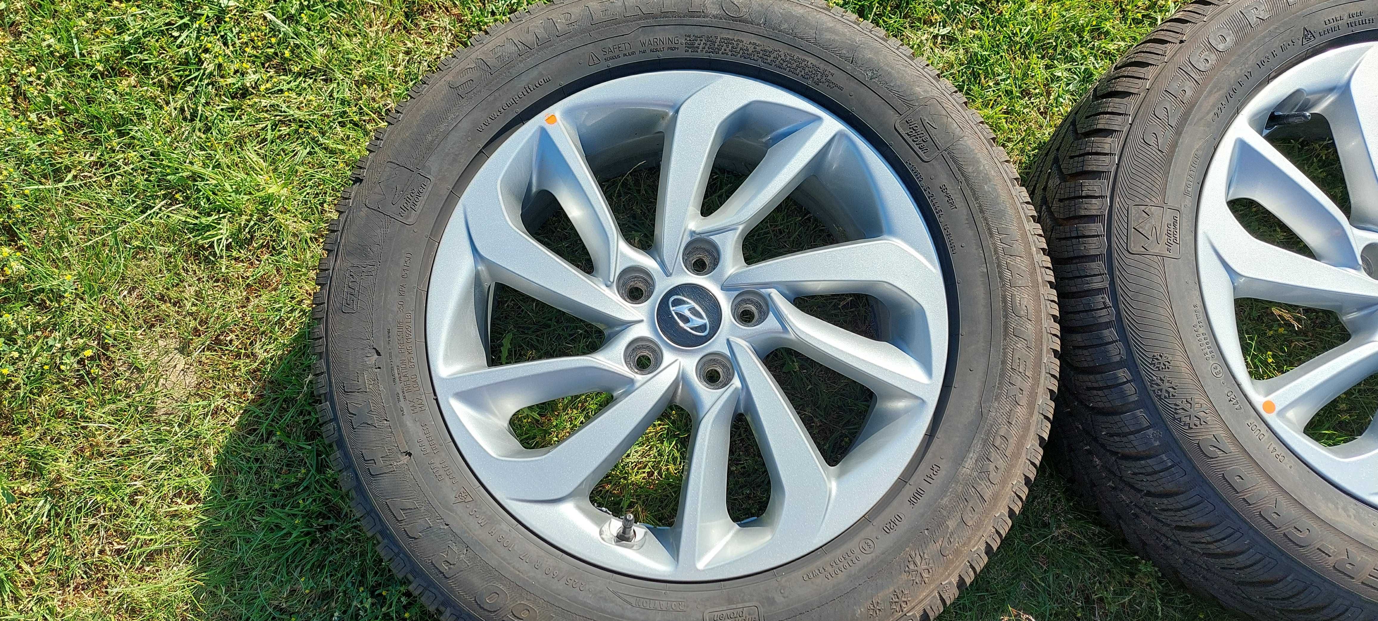 kola zimowe 17 hyundai tucson ix35 czujniki oponki super stan