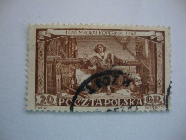 Znaczek pocztowy z 1953r Mikołaj Kopernik