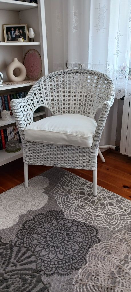 Fotel ratanowy IKEA FINNTORP UPVIK z poduszką