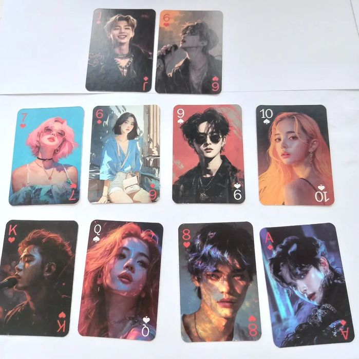 Карти   к-поп   , заднік як у гральних