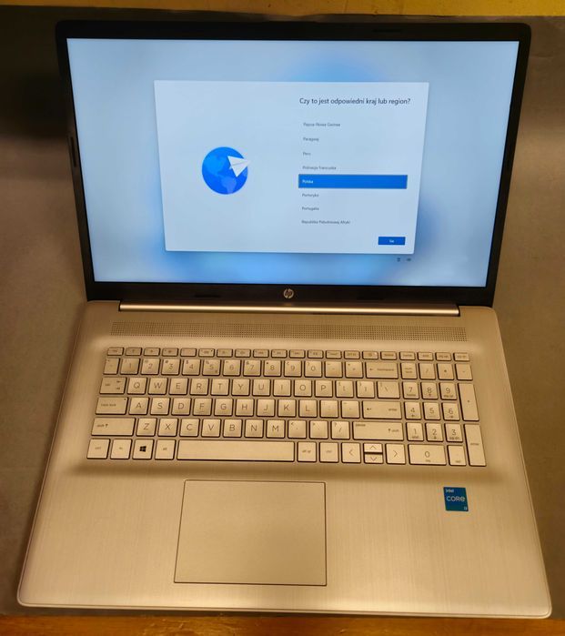 Notebook HP 17,3" FHD/i3 -8/512GB/ stan jak nowy /ST