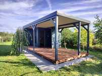 Sauna ogrodowa z tarasem 2.5x6.5x2.5 promocja 28800