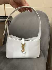 Сумка Yves Saint Laurent White Hobo Premium (біла) маленька