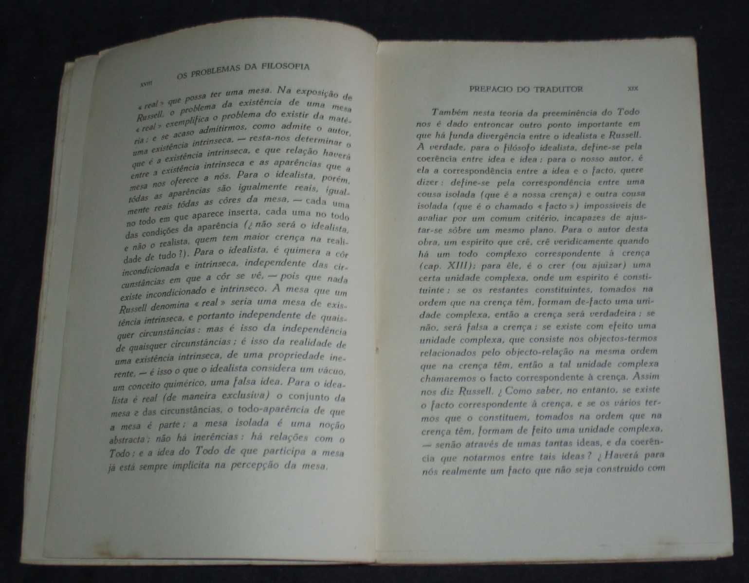 Livro Os Problemas da Filosofia Bertrand Russell 1939