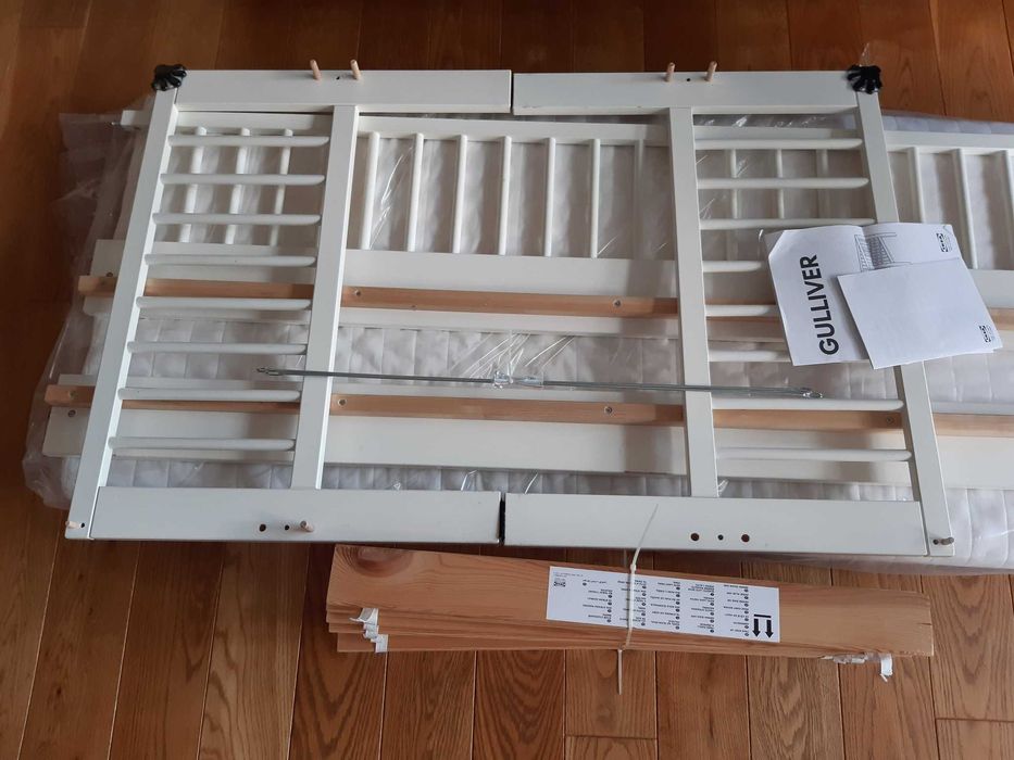 Łóżko dla dziecka 70x160 IKEA Kritter + Materac Dziecięce Transport