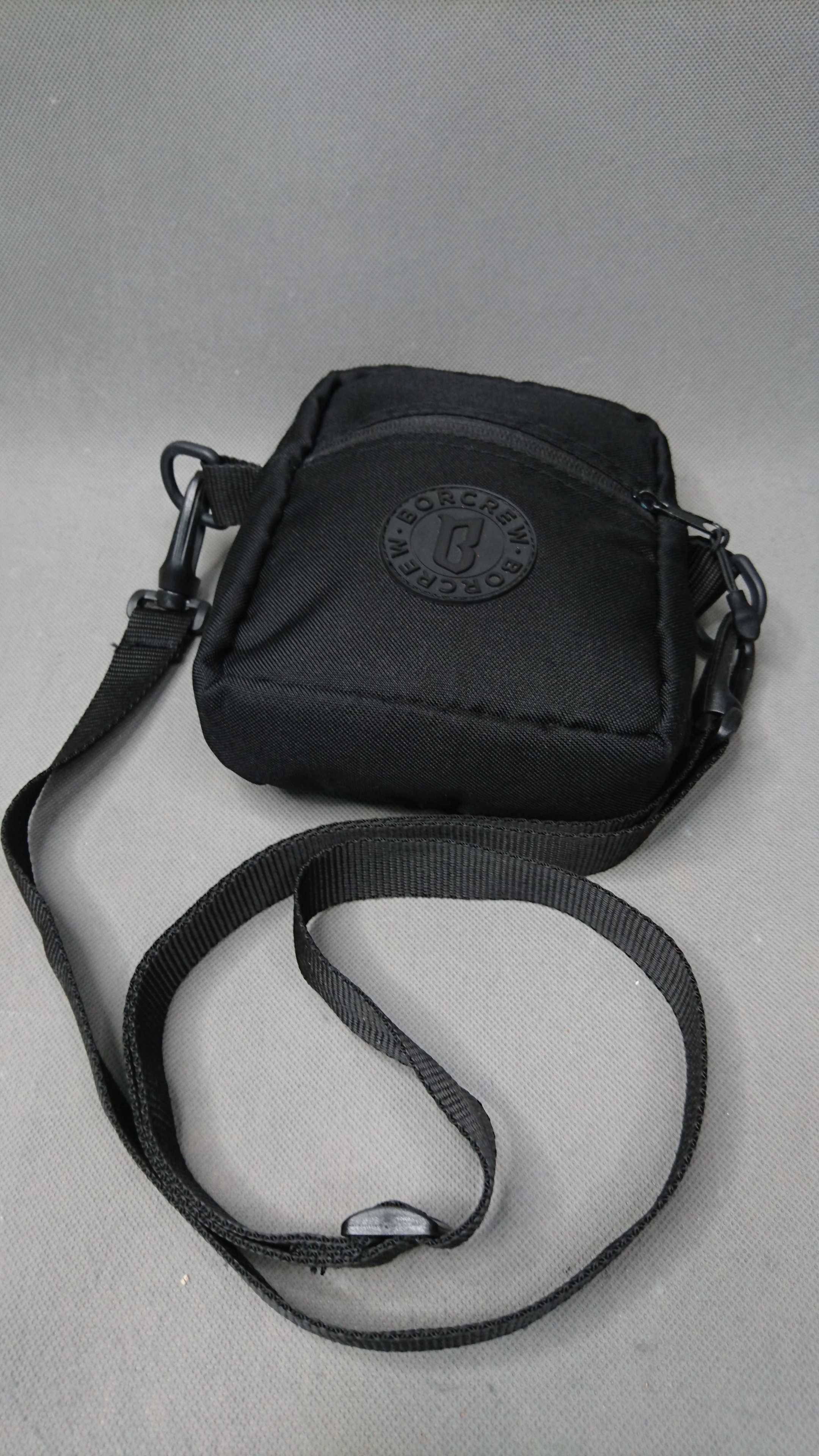 Bor Biuro Ochrony Rapu Shoulder Bag Black Logo Saszetka Torba