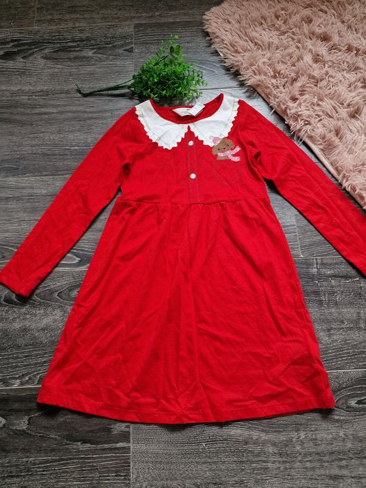 H&M sukienka świąteczna czerwona nowa