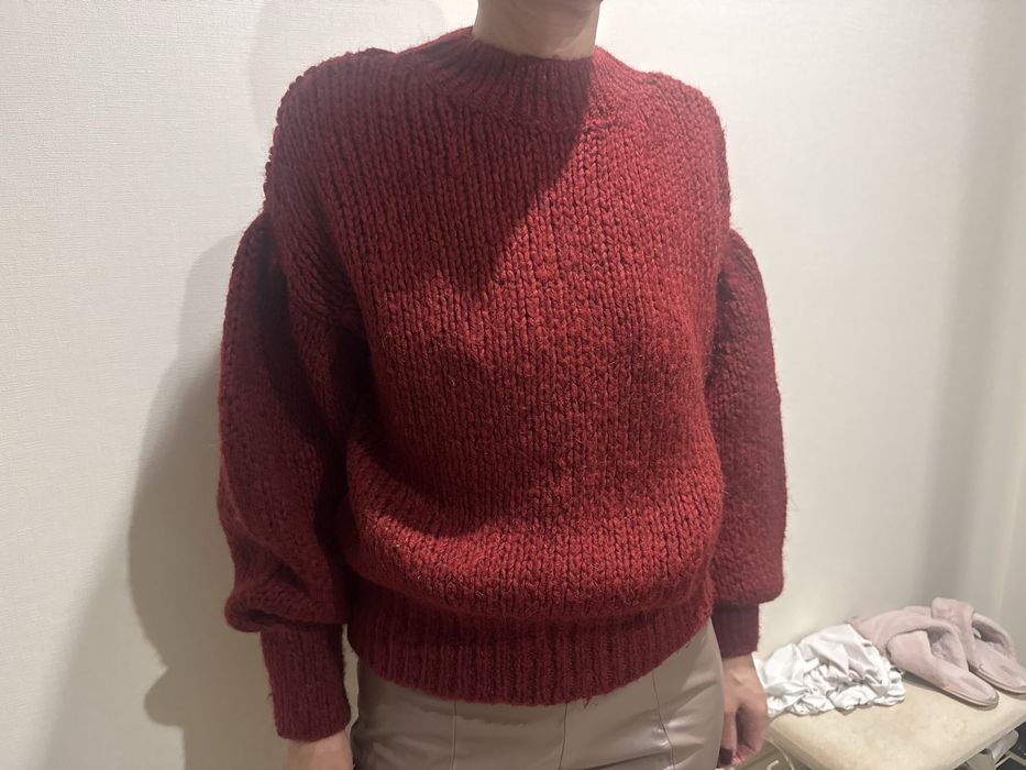 Черворий світшот світер теплий