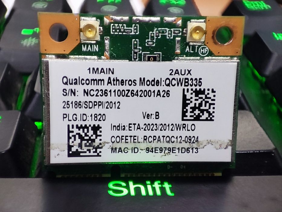 Wifi + bluetooth chip Intel ac 3165ngw