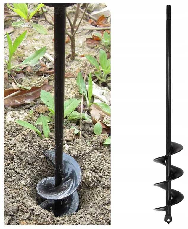 Świder Do Gleby Wiertło Oogrodowe 45cm Do Otworów Sadzonek Drzewek