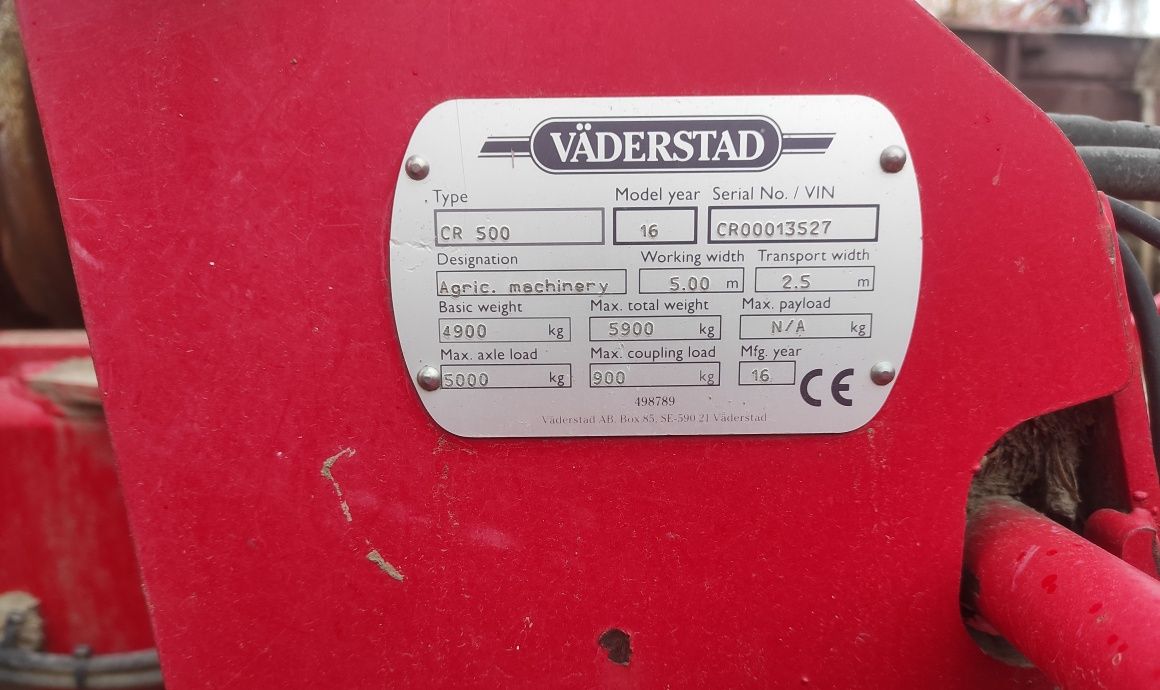 Дискова борона Vaderstad Carrier 500. Не lemken, amazone, horsch.