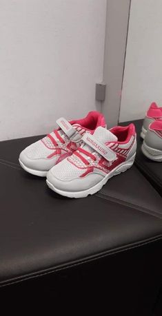 nowe buty sportowe dziewczęce adidasy szare różowe 34-36 dla dziewczyn