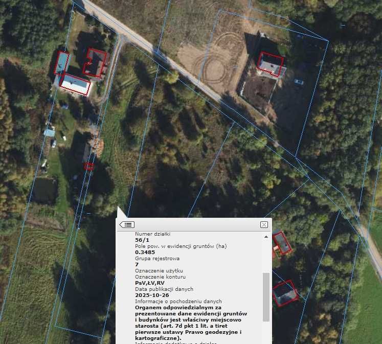 Działka rolna łąka 3500 m2 z możliwością uzyskania WZ IIIIIRezerwacja