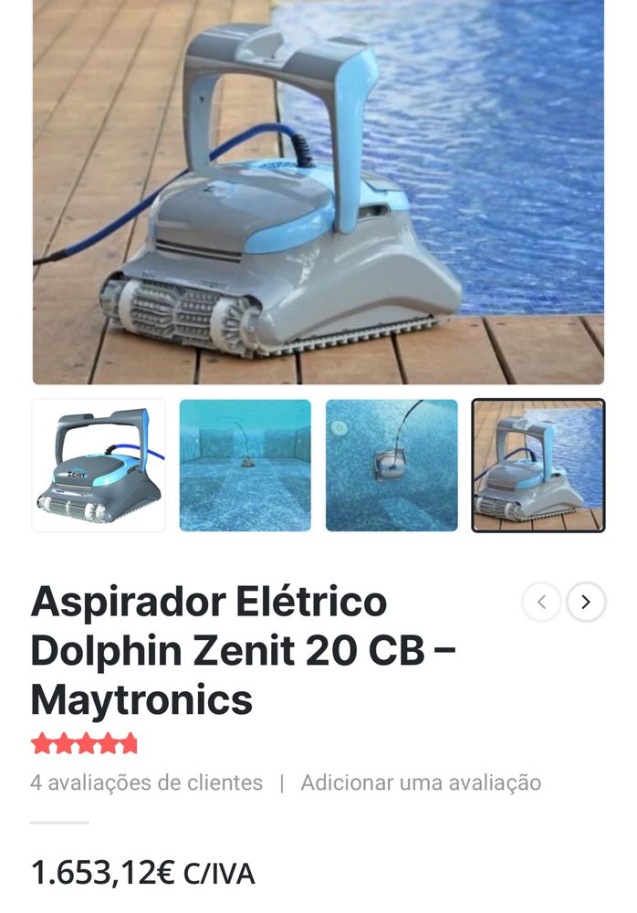 Aspirador/roubo  Elétrico Dolphin Zenit 20