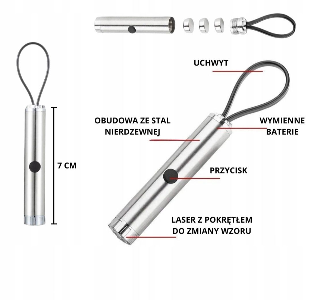 Laser brelok zabawka gadżet