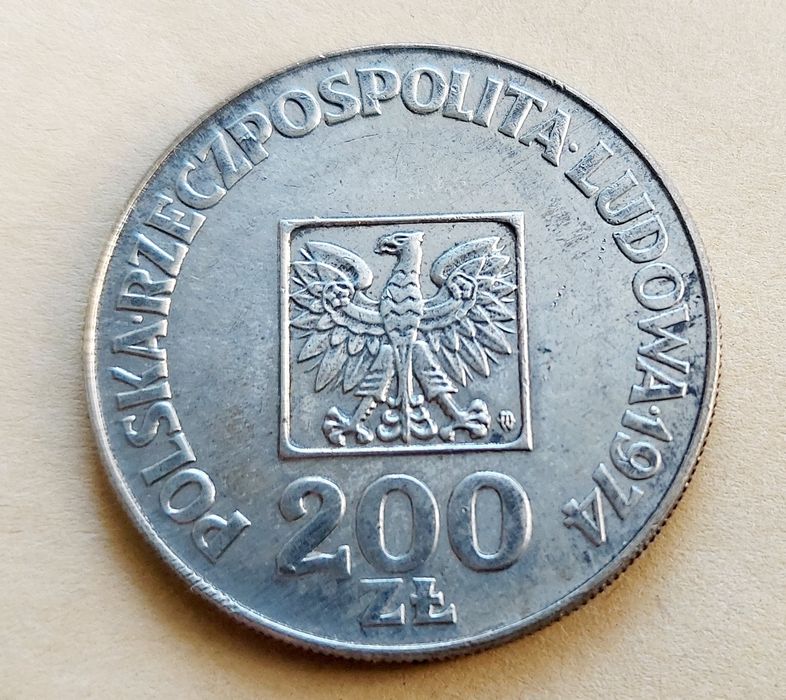 200 złotych PRL SREBRO nr 7