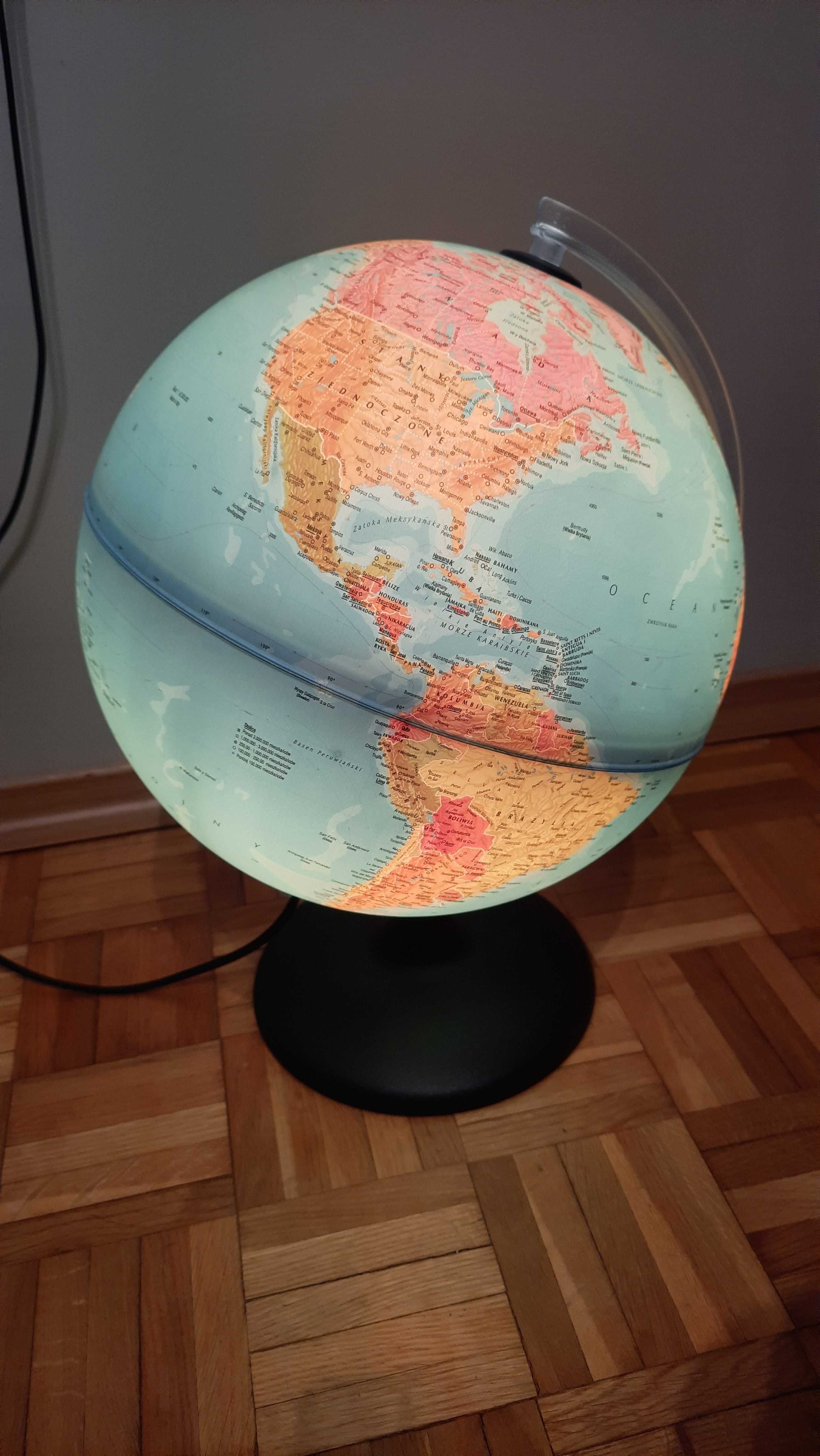 Globus podświetlny Globus do szkoły globus podświetlany