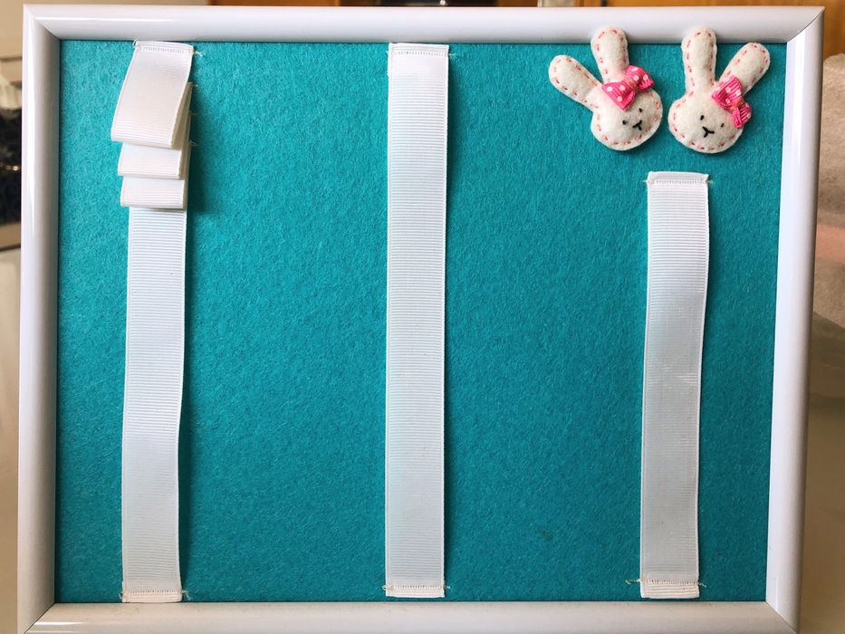 Porta/organizador de ganchos de cabelo de criança