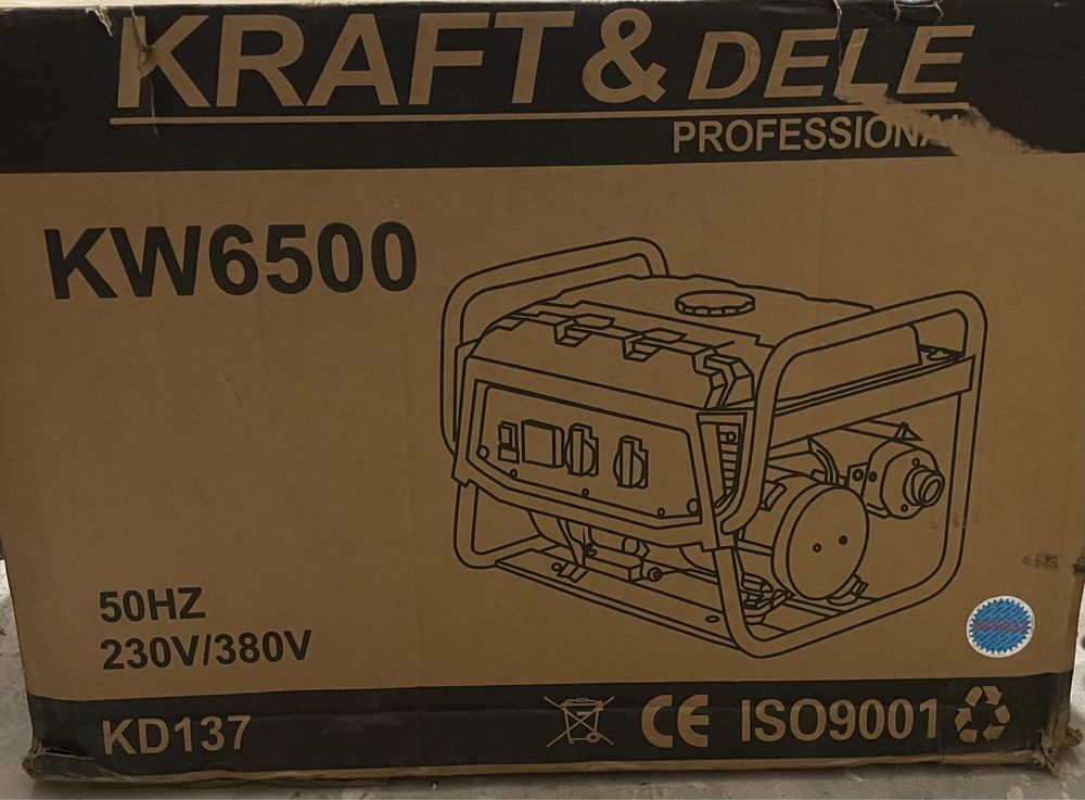 Генератор бензиновий kraft &dele kw6500