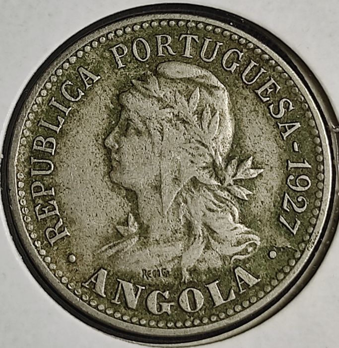 20 Centavos,/4 Macutas 1927, Angola MBC