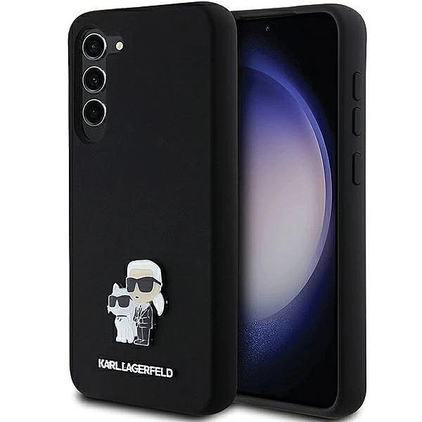 Etui Karl Lagerfeld Silicone Karl&Choupette Metal Pin na Samsung Galax