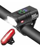 Zestaw lampek rowerowych LED z USB – przednia i tylna