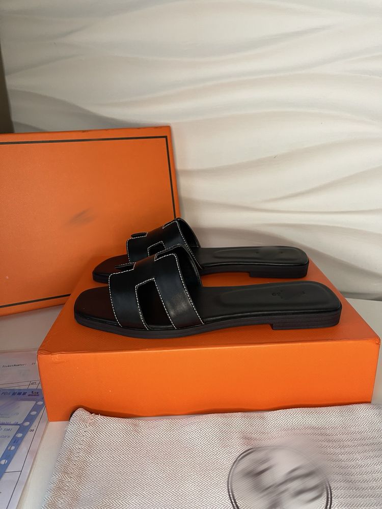 Шльопки Hermes, шльопанці, тапки