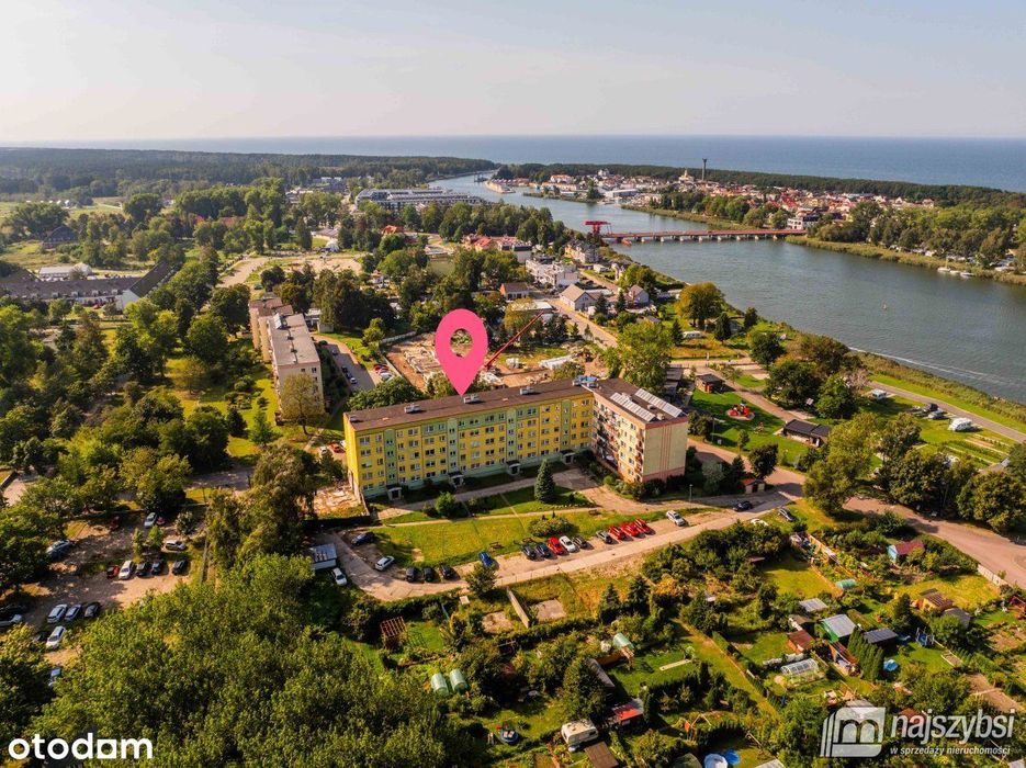 Dziwnów - 4 pokoje, widok na most zwodzony