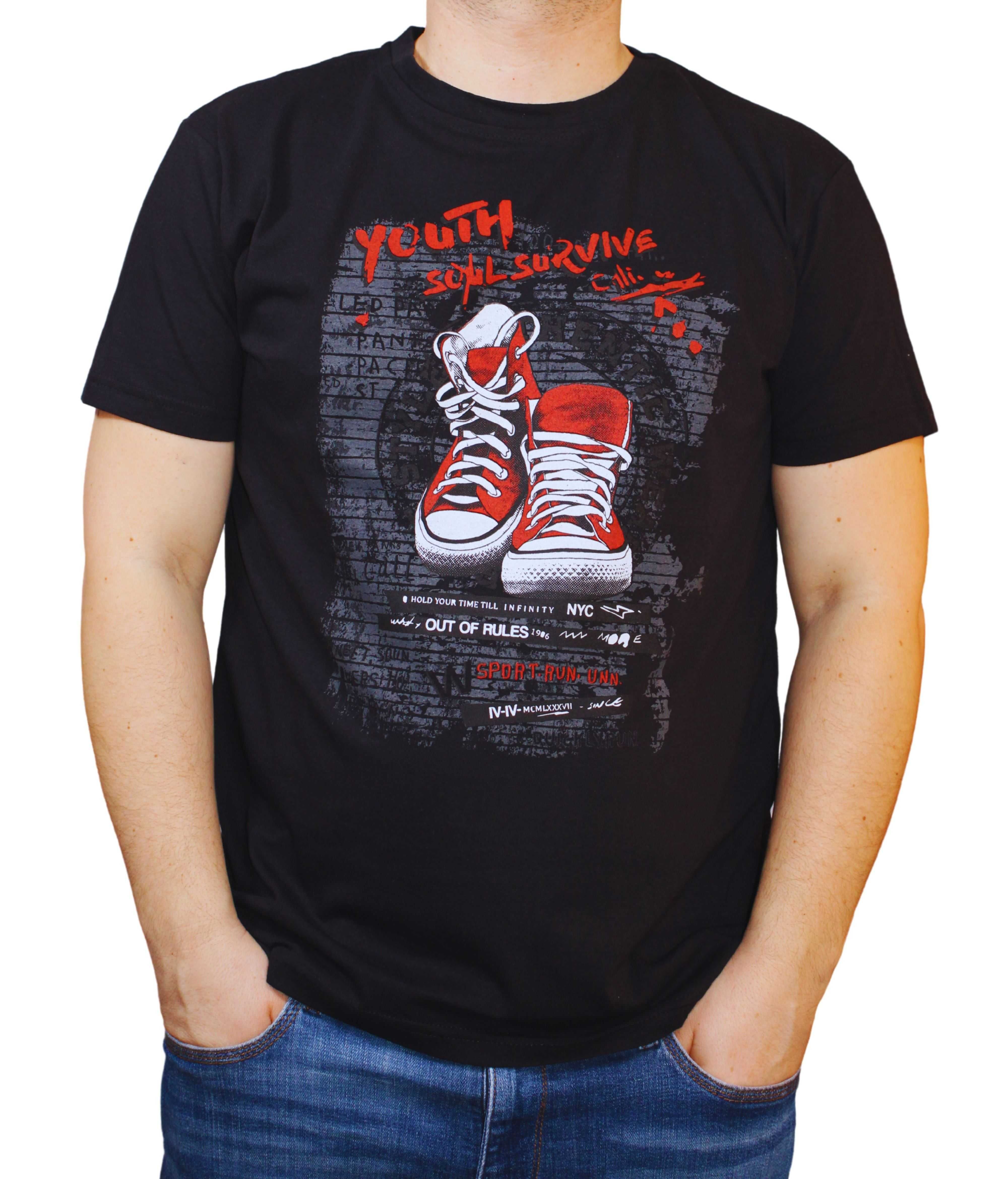 koszulka męska w modnych wzorach i kolorach rozmiary od L do 3XL