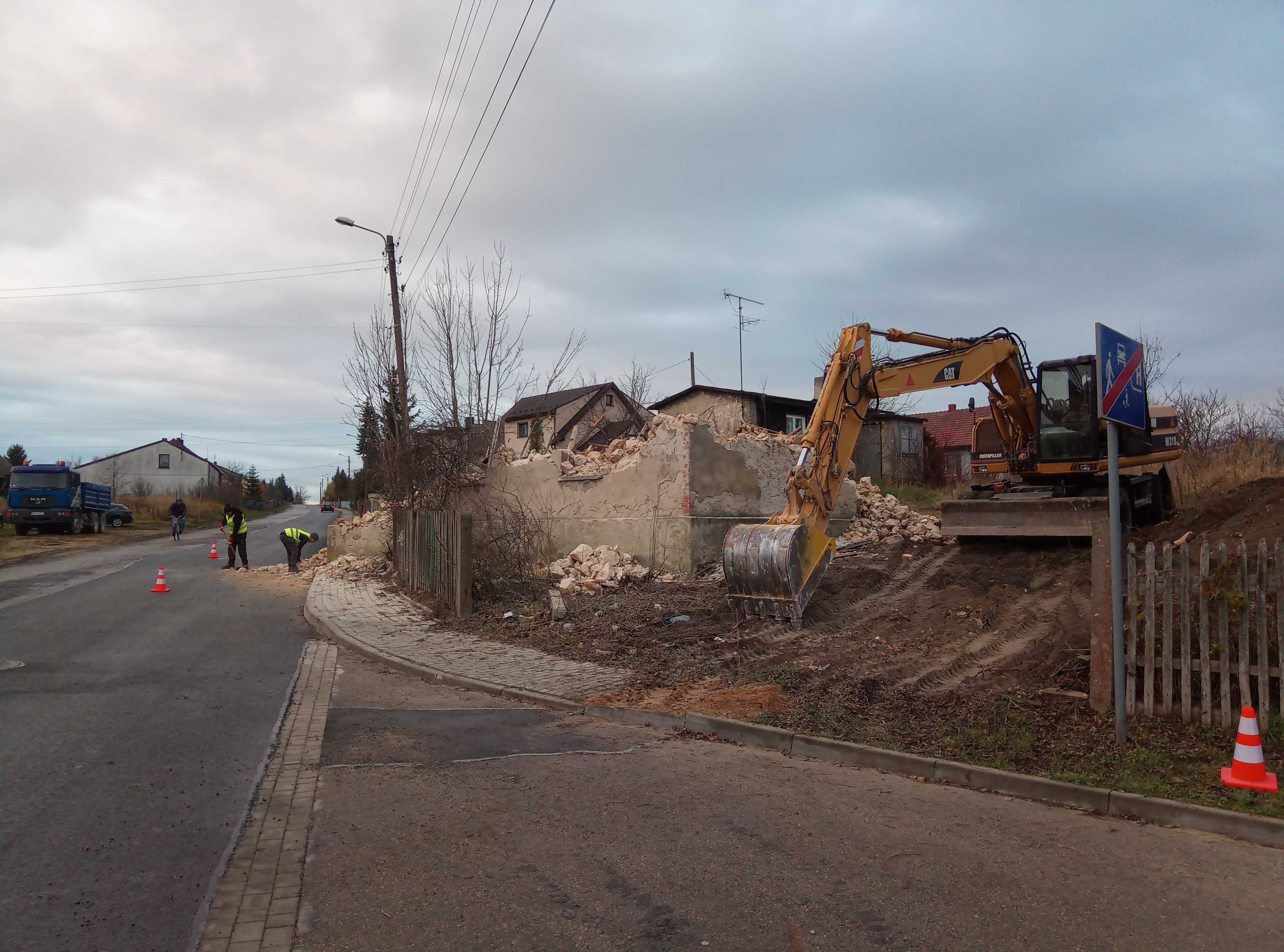 Usługi koparką,walcem,rob.ziemne,budowa placów manewrowych, wyburzenia