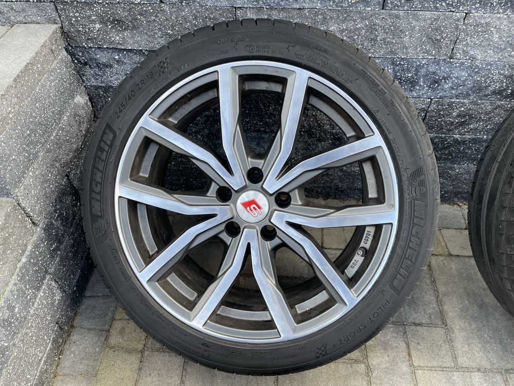 Alufelgi felgi koła  z oponami 18 5x112 Audi vw