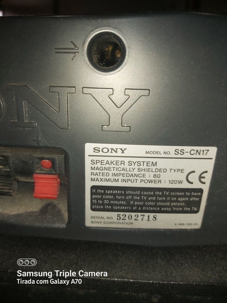 Colunas Sony e sourrund yamah