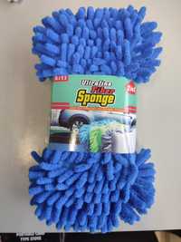 Автогубка 2в1 Fiber Sponge