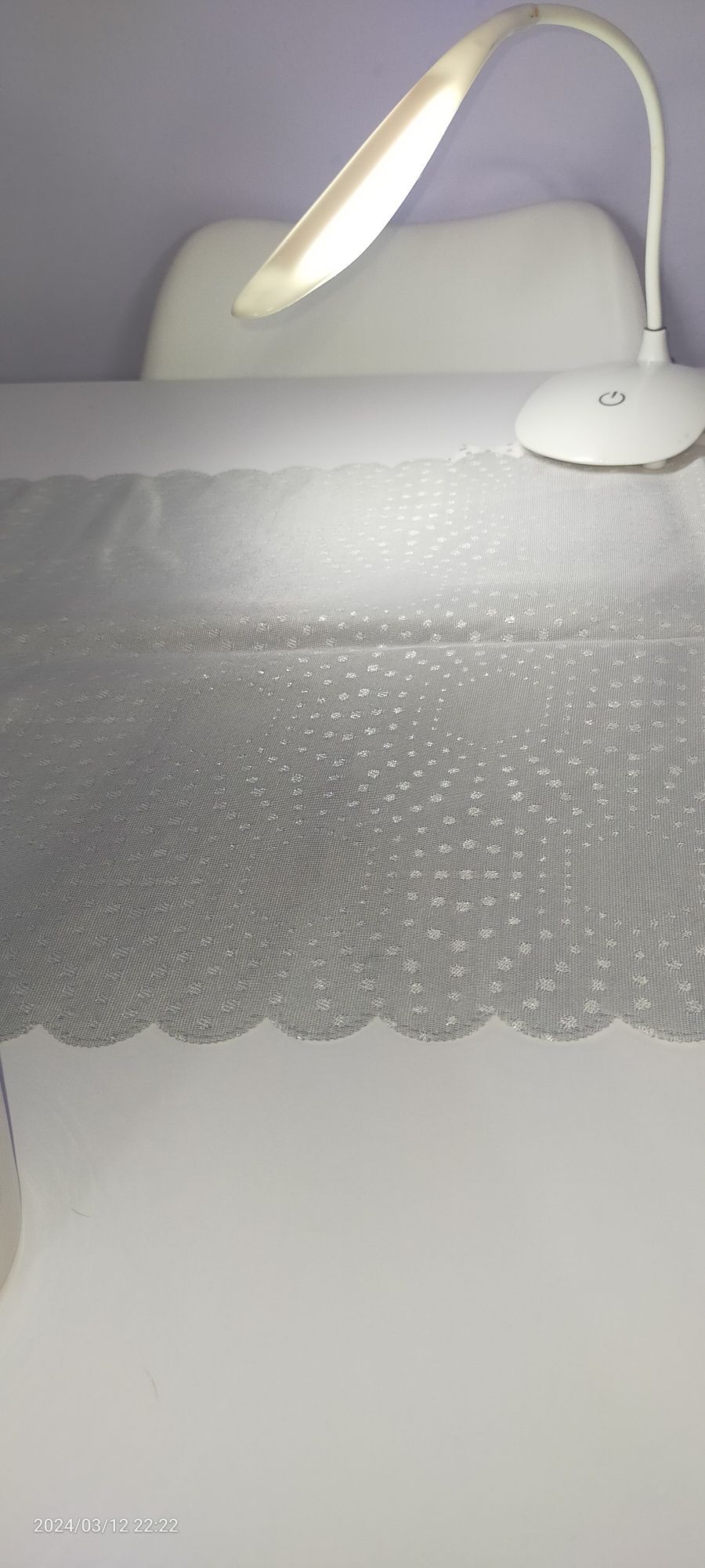 Obrus szary 150x40