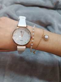 Relógio branco + pulseira