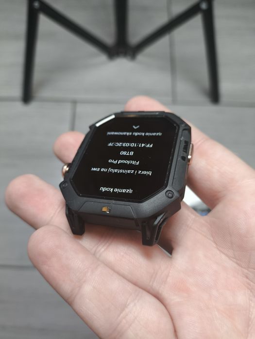 Zegarek męski Czarny smartwatch Military X1 BATERIA 1000 mAh BT80