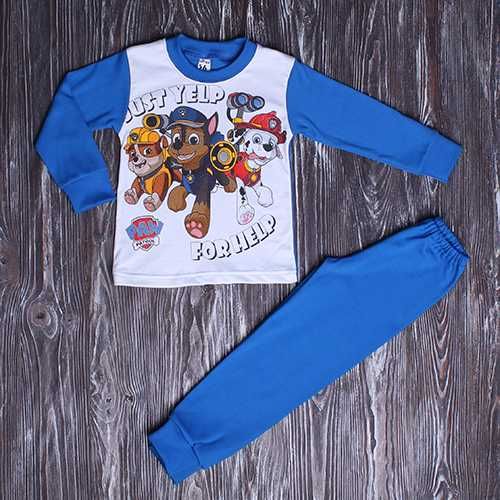 Піжама Щенячий патруль, тепла з начосом на 1-6 років