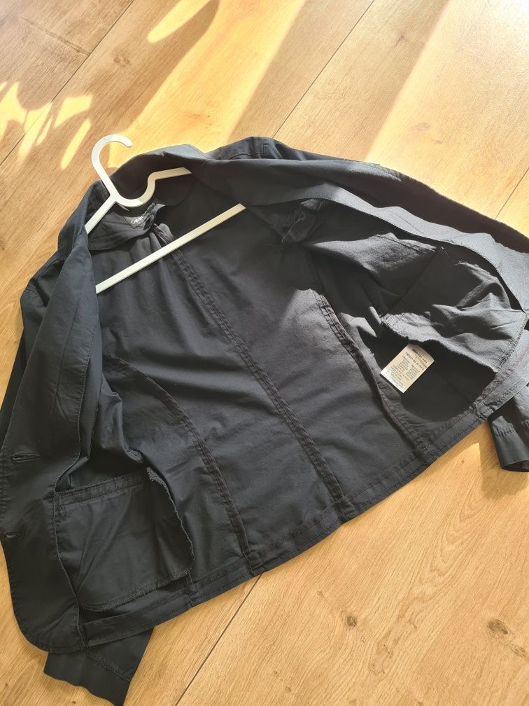 Marynarka Żakiet Calvin Klein czarny bawełna