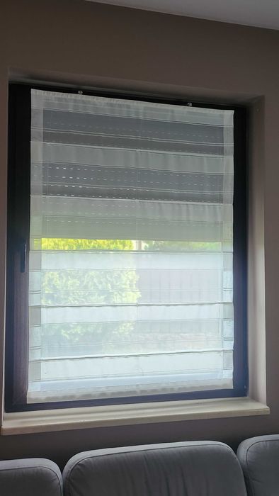 okno tarasowe + okno jednoskrzydłowe z roletą Roletex