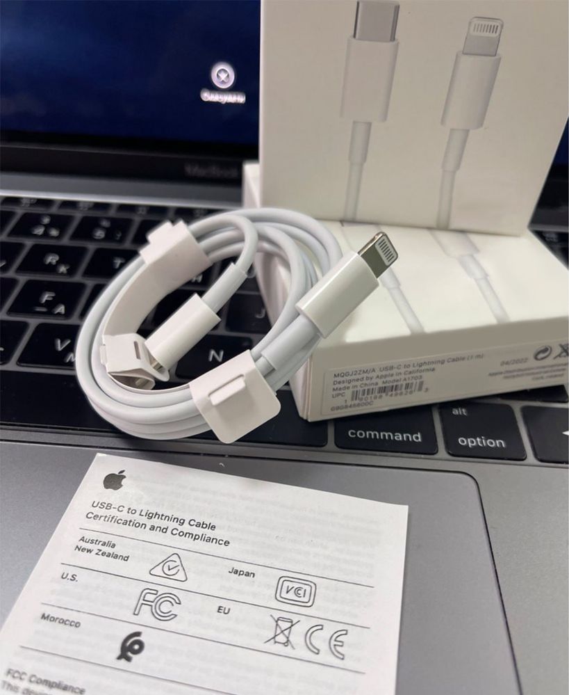 Кабель USB-C to Lightning iPhone для швидкого заряджання