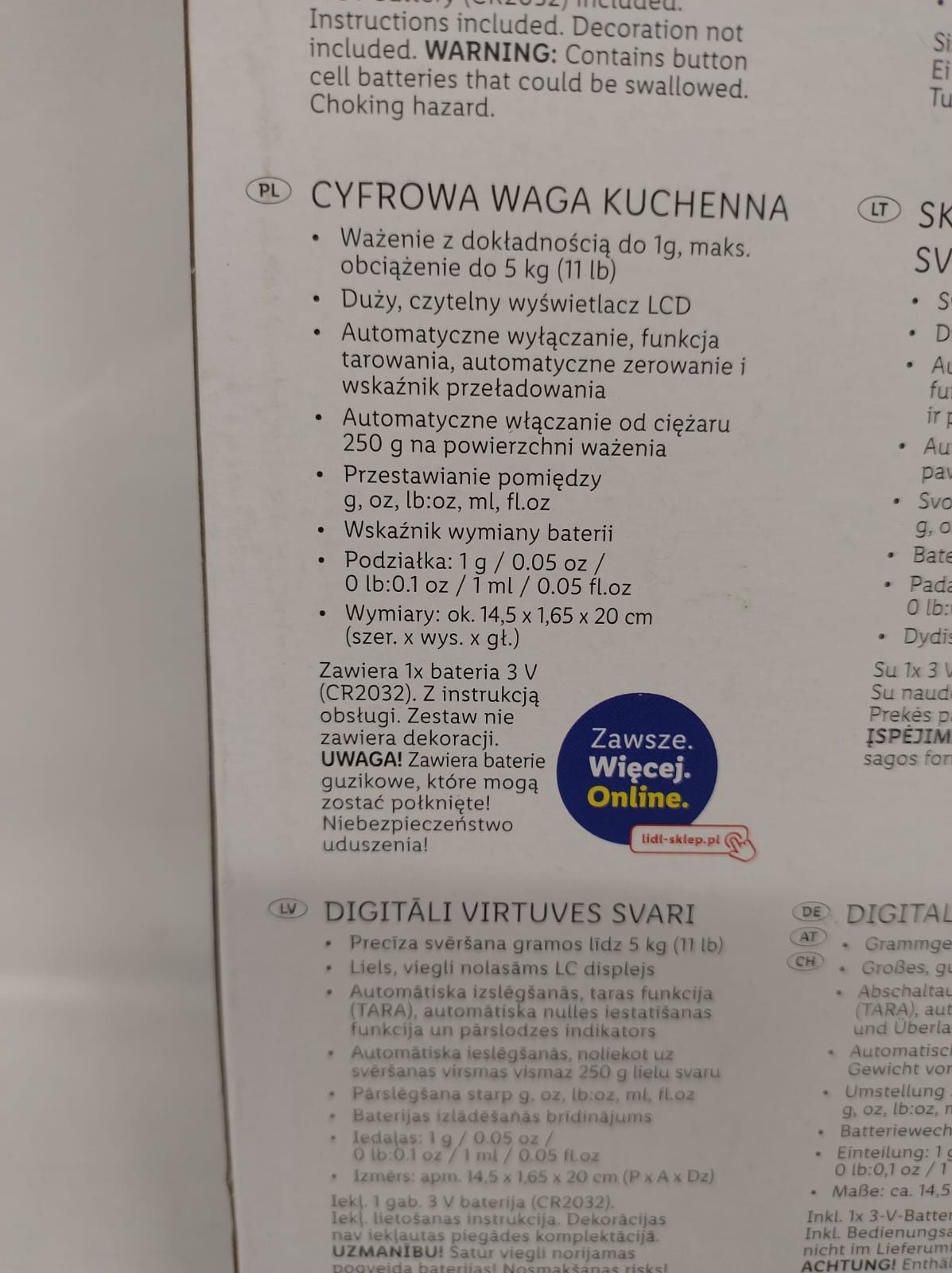 Waga kuchenna serce SilverCrest