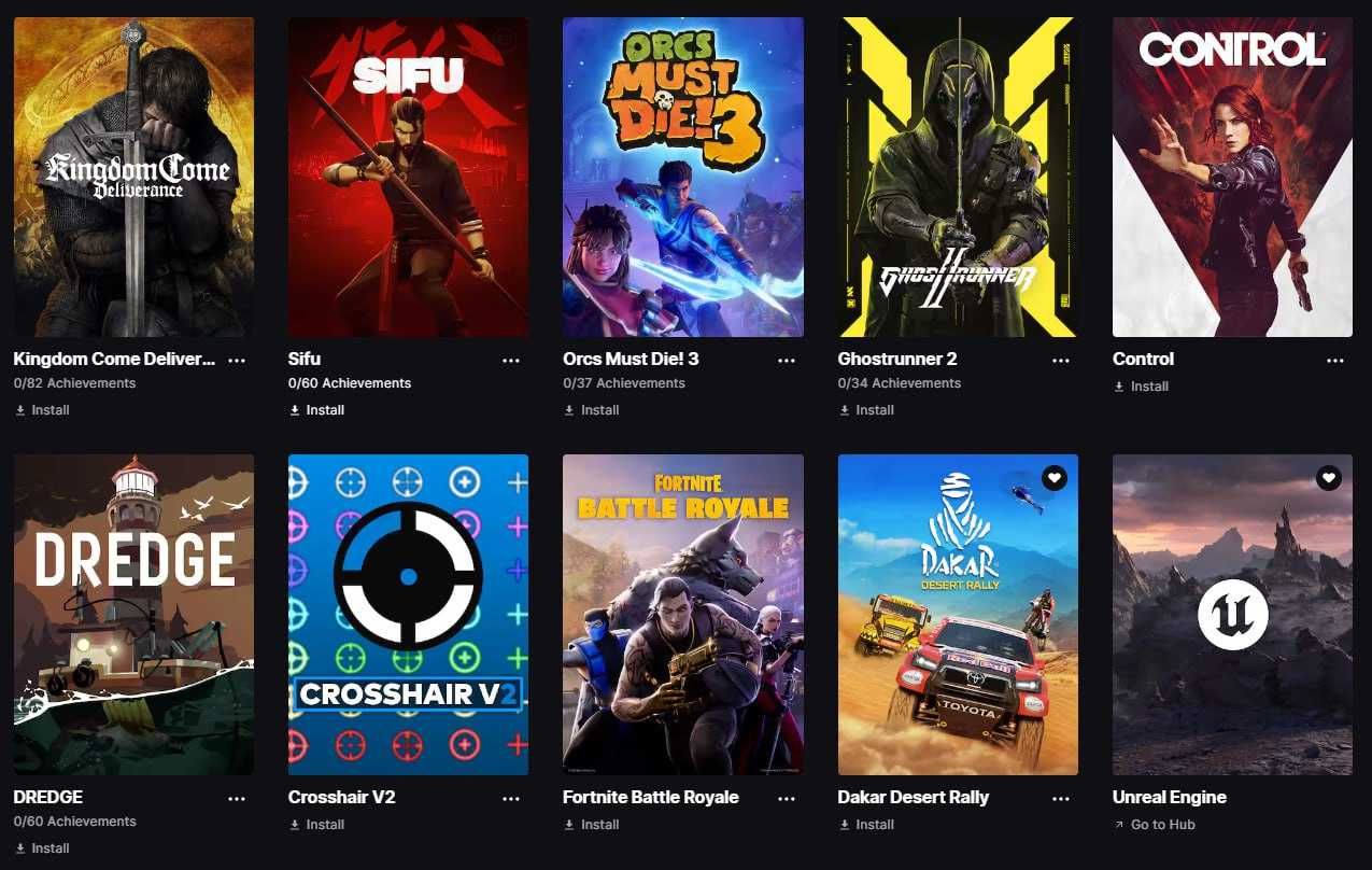 Акаунт Epic Games