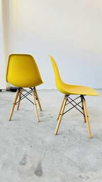 Cadeiras ikea amarelas